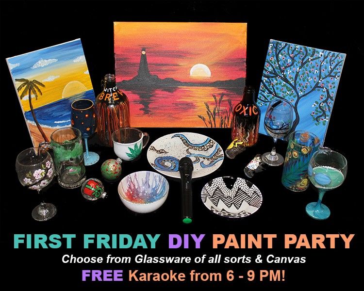 First Friday BYOB DIY and Karaoke Apr 7 1020, Tipsy Ypsi Paint