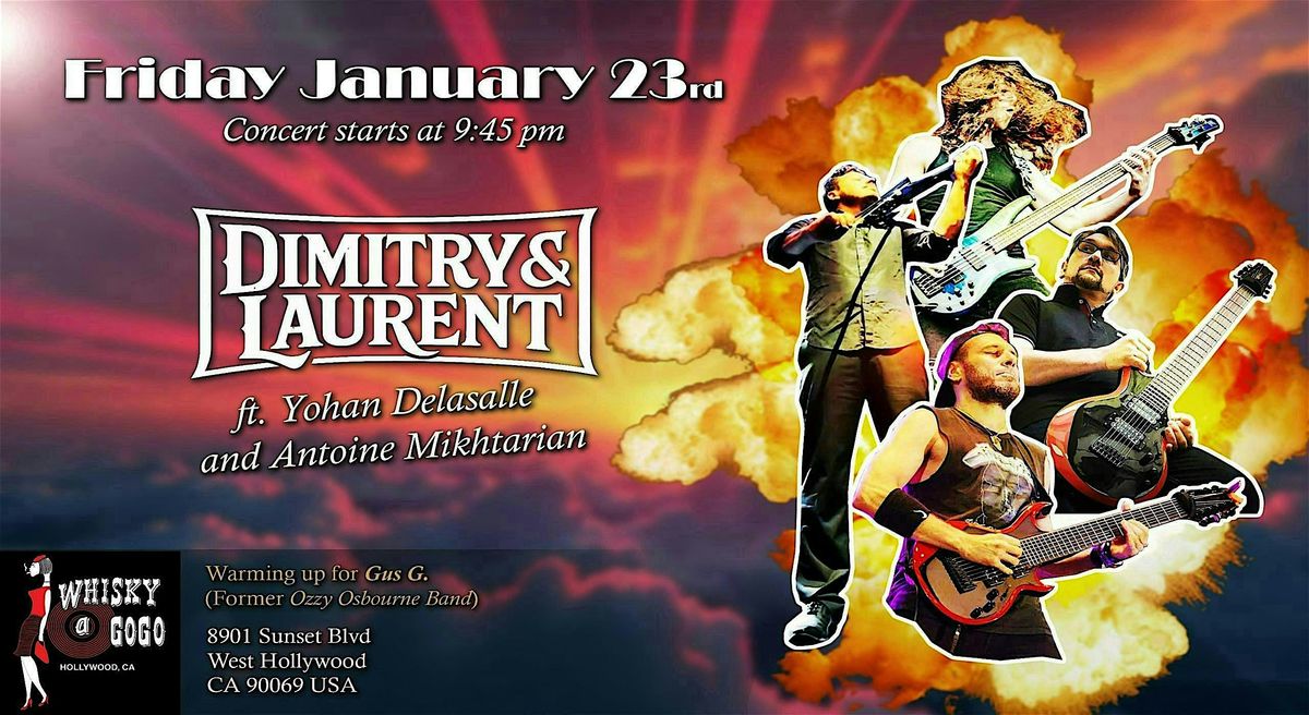 Dimitry & Laurent + Guests - (Supporting Gus G/Ex Ozzy Osbourne)., 23 January | Event in West Hollywood