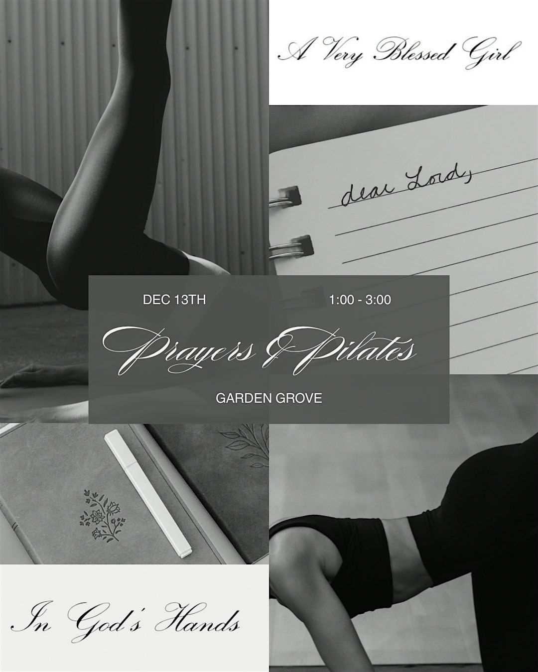 Prayers & Pilates, 13 December | Event in Garden Grove | AllEvents