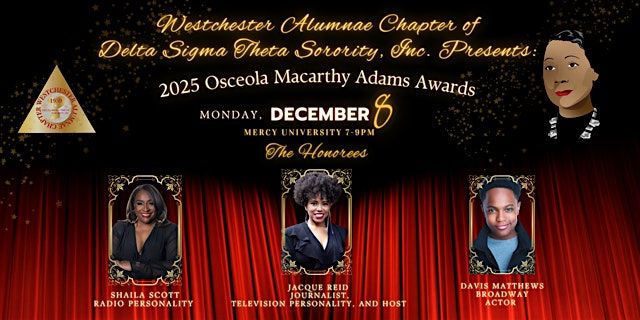 2025 Osceola Macarthy Adams Awards (OMAs), 8 December | Event in Dobbs Ferry | AllEvents