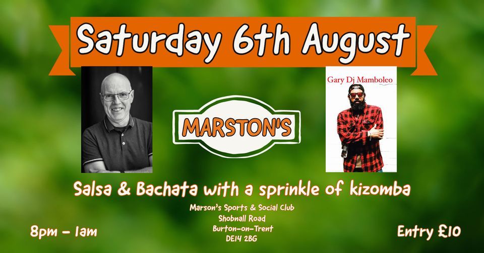 Marstons August Salsa Party, Marstons Sports