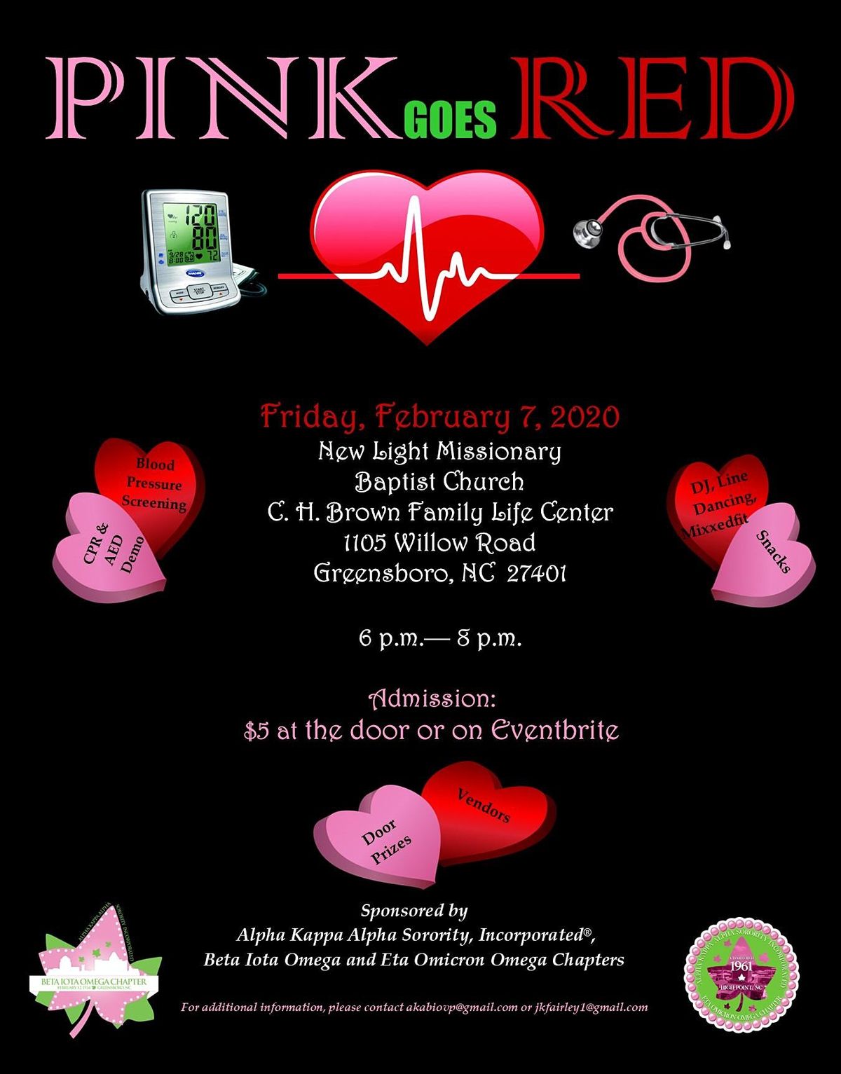 2020 Pink Goes Red At New Light Missionary Baptist Church Greensboro