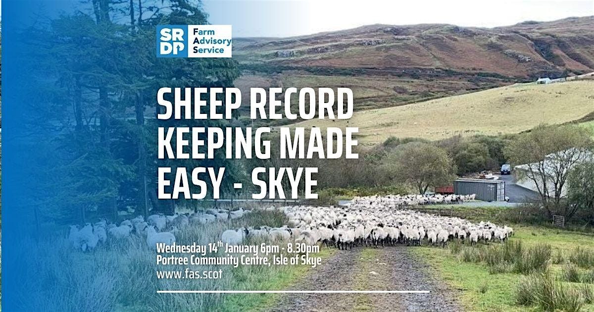Sheep Record Keeping Made Easy - Skye, 14 January | Event in Portree | AllEvents