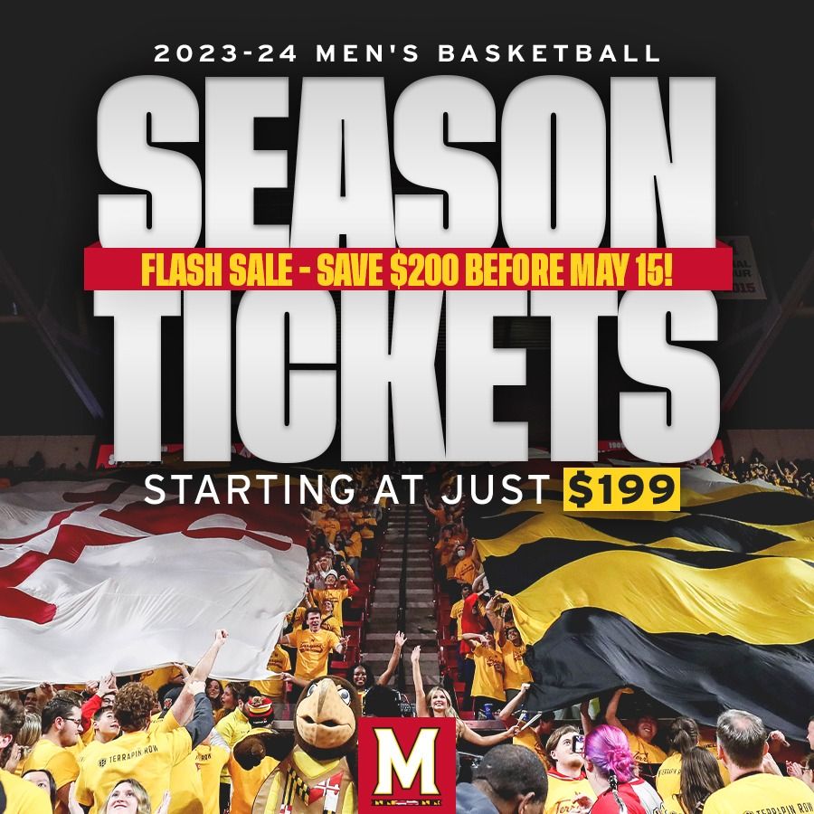 Maryland Terrapins Basketball Season Tickets (Includes Tickets To All Regular Season Home Games