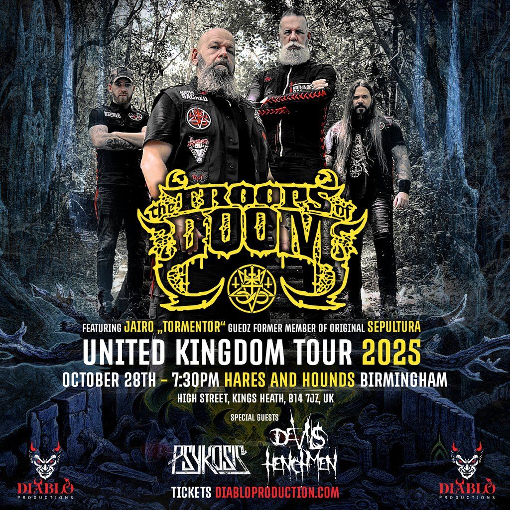 The Troops of Doom - Ireland & UK Tour, 28 October | Event in Birmingham | AllEvents