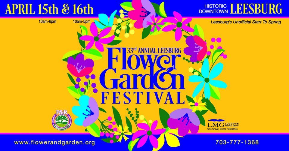 Leesburg Flower & Garden Festival, Historic Downtown Leesburg, April 15