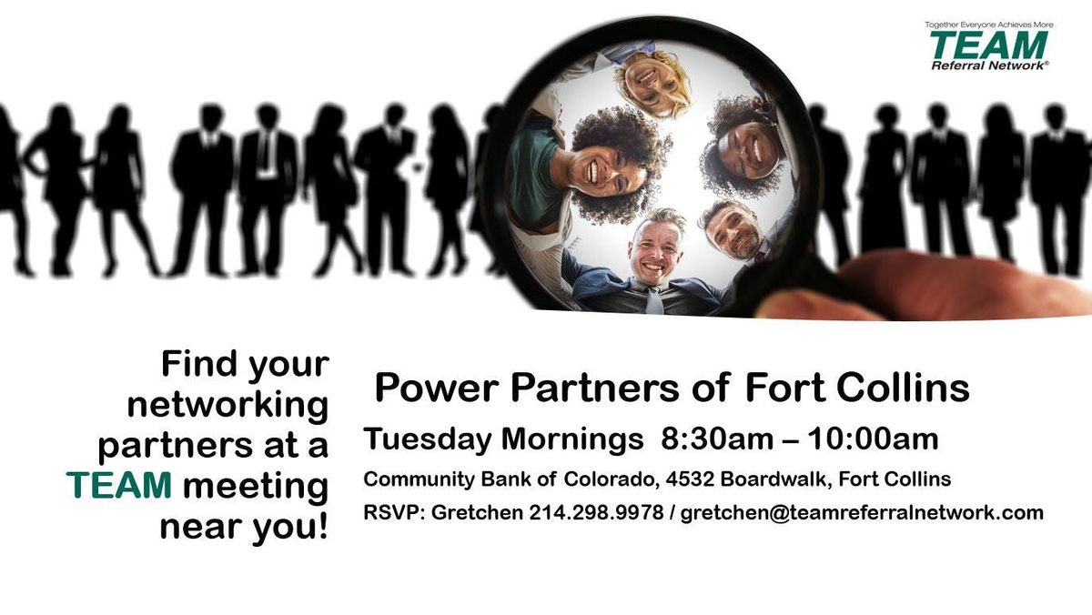 Power Partners Of Fort Collins Team Referral Network At