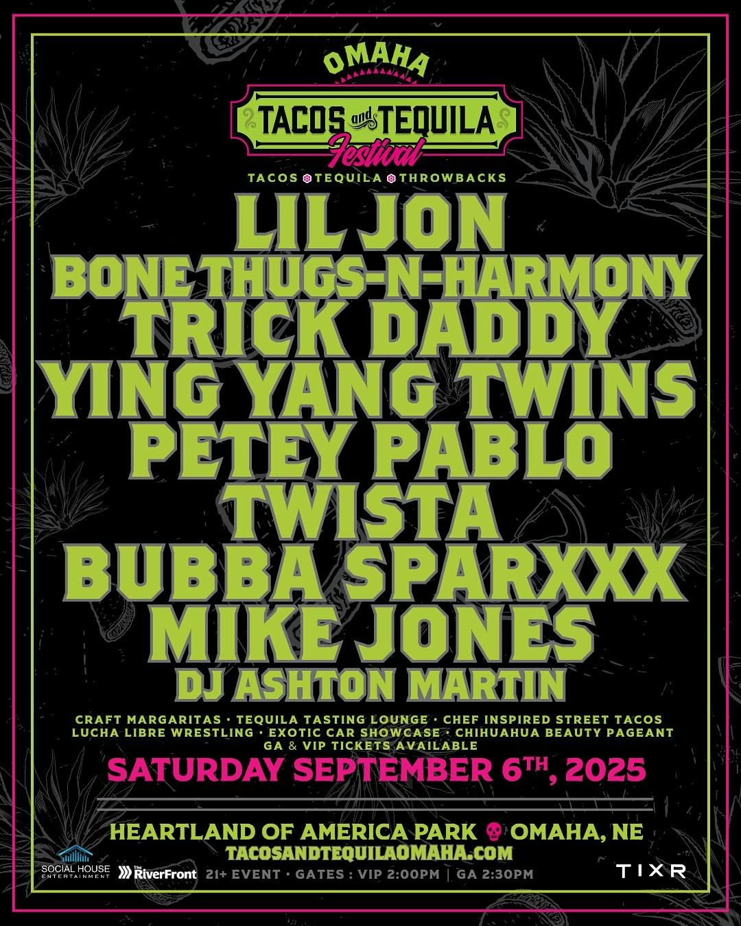 Tacos and Tequila Festival: Lil Jon  Bone Thugs-N-Harmony  Trick Daddy & Ying Yang Twins, 5 September