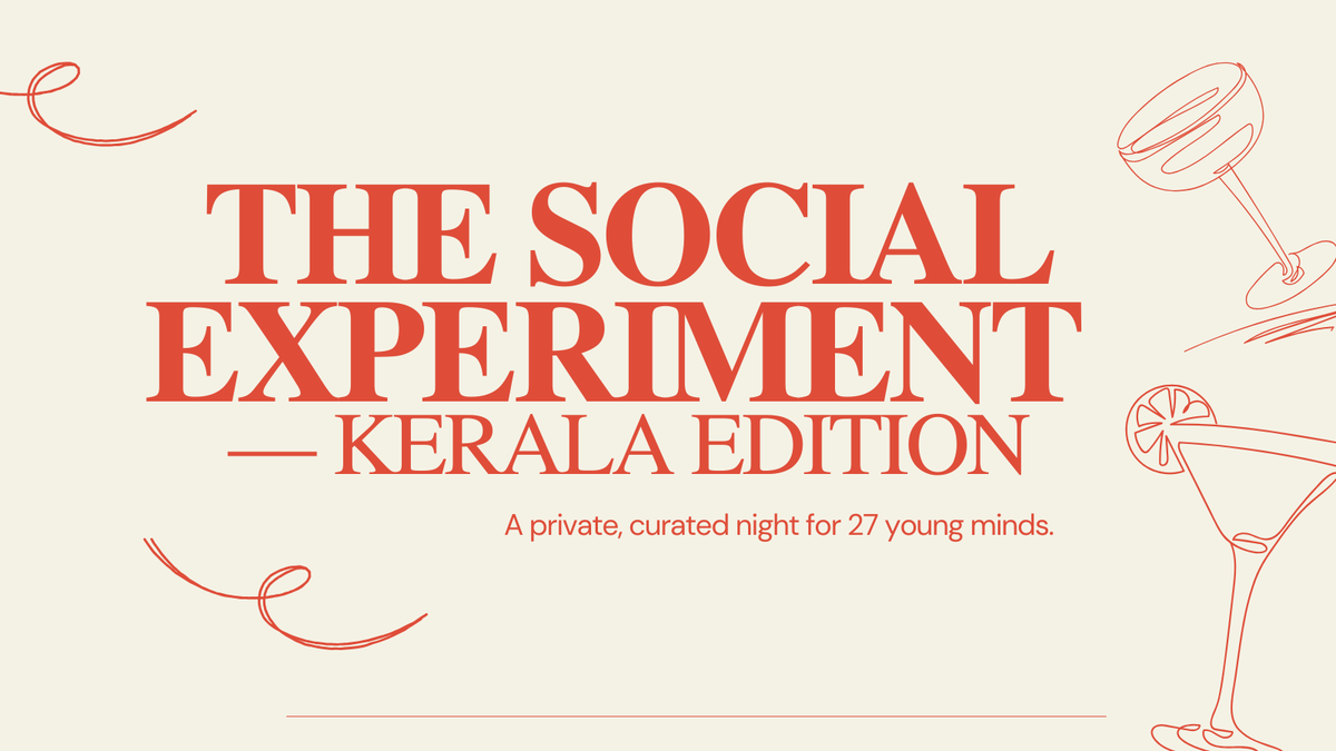 Social Experiment — Kerala Edition, 6 December | Event in Ashtamichira | AllEvents