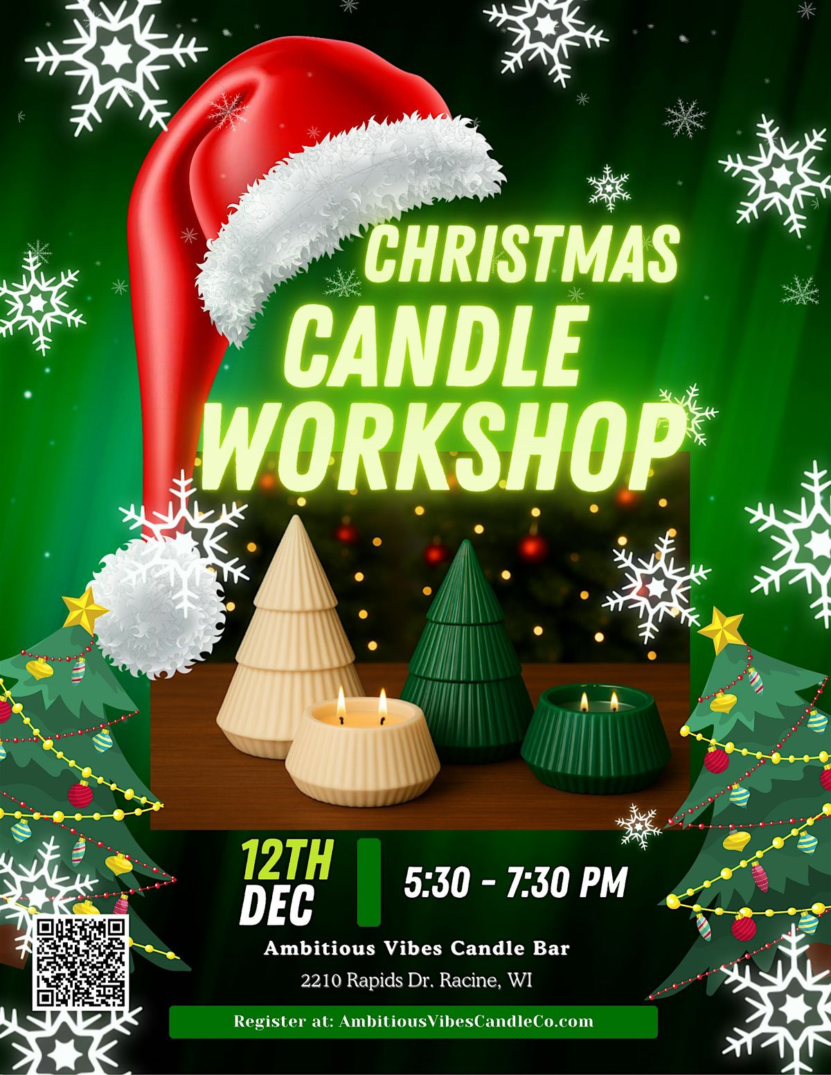Christmas Candle Workshop, 12 December | Event in Racine | AllEvents