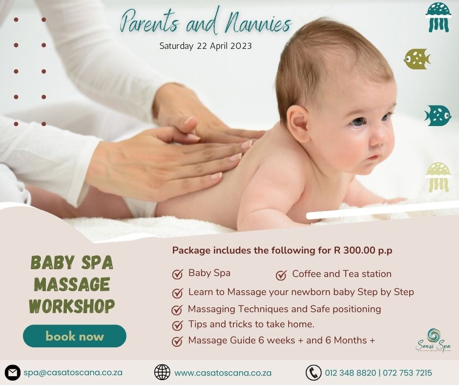 Baby Spa Massage Sensi Spa, Pretoria, April 22 2023 AllEvents.in