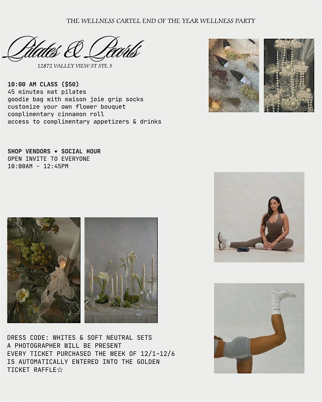 Pilates & Pearls 10AM, 20 December | Event in Garden Grove | AllEvents