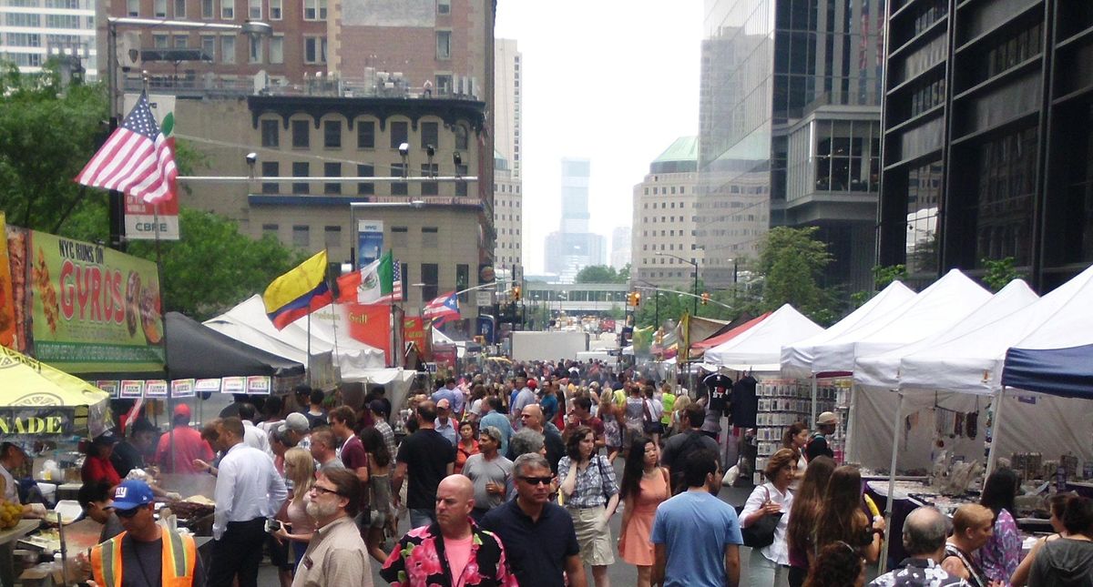 The Great July 4th Festival, Fulton Street (Water Gold St.), New York