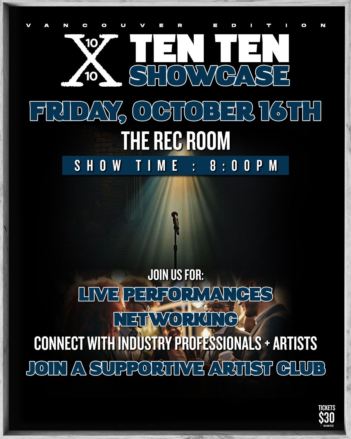 Ten Ten Showcase (Vancouver Edition), The Rec Room, Vancouver, 16 ...