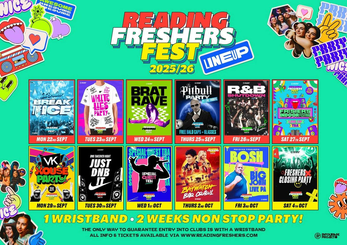 Reading Freshers Fest 25/26 - ON SALE NOW 🎪, 22 September | Event in Reading | AllEvents