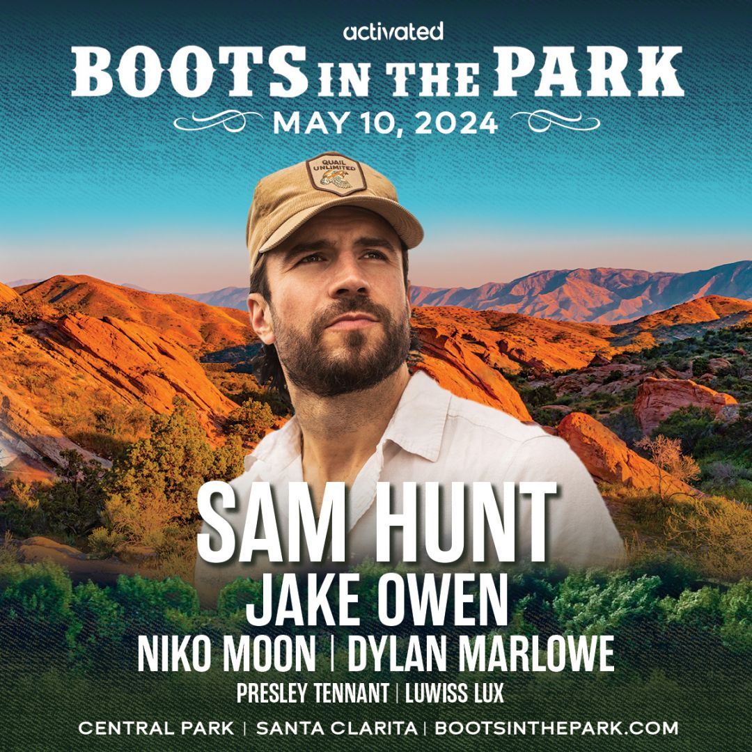 Boots In The Park Sam Hunt, Woodward Park, Fresno AllEvents.in