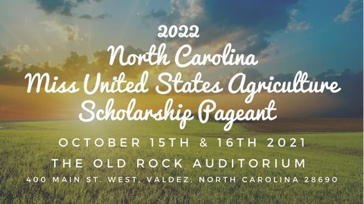 2022 North Carolina Miss United States Agriculture Pageant 400 Main St W Valdese Nc 28690 2729 United States October 15 To October 16 Allevents In Events In Philadelphia, Ms 2022