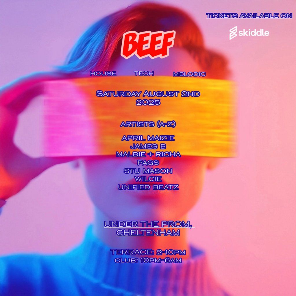 Beef Music takes over the terrace at Under the Prom, 2 August | Event in Cheltenham | AllEvents