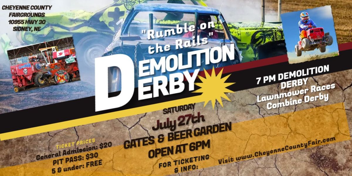 Rumble on the Rails Demolition Derby, 25 July | Event in Sidney | AllEvents