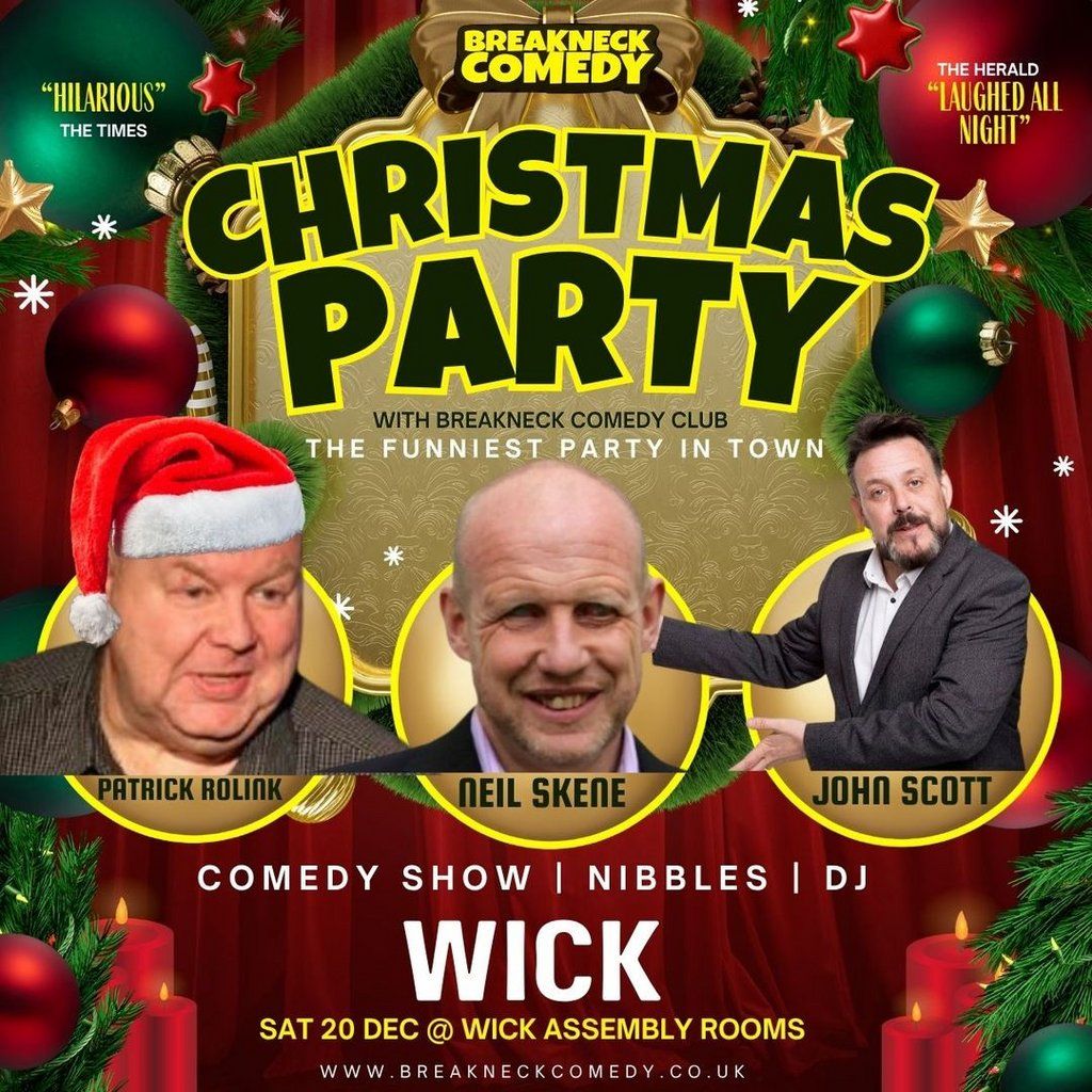 Christmas Party Comedy Show, 20 December | Event in Wick, Caithness | AllEvents