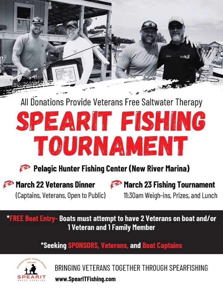 SPEARIT FISHING TOURNAMENT 2024, New River Marina, Sneads Ferry, March 23 2024 AllEvents.in