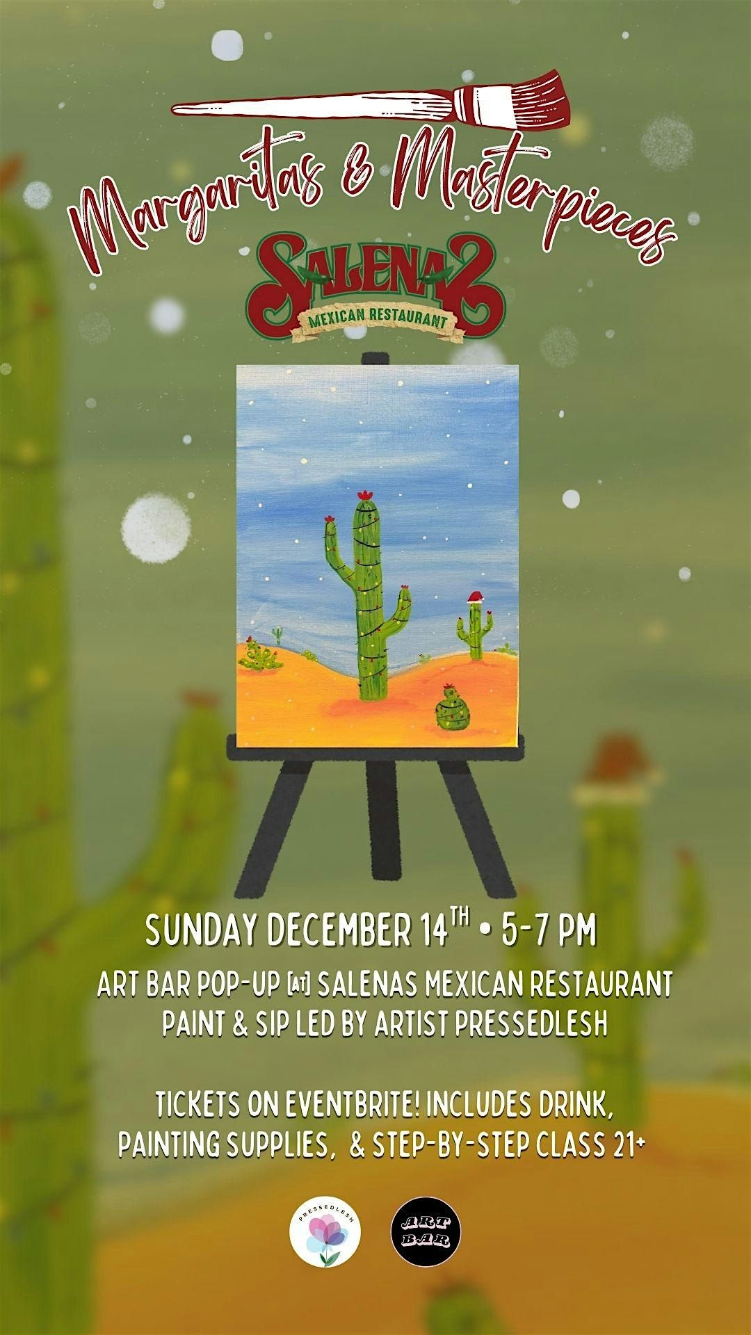 Paint & Sip at Salena’s Mexican Restaurant - Margaritas & Masterpieces, 14 December | Event in Rochester
