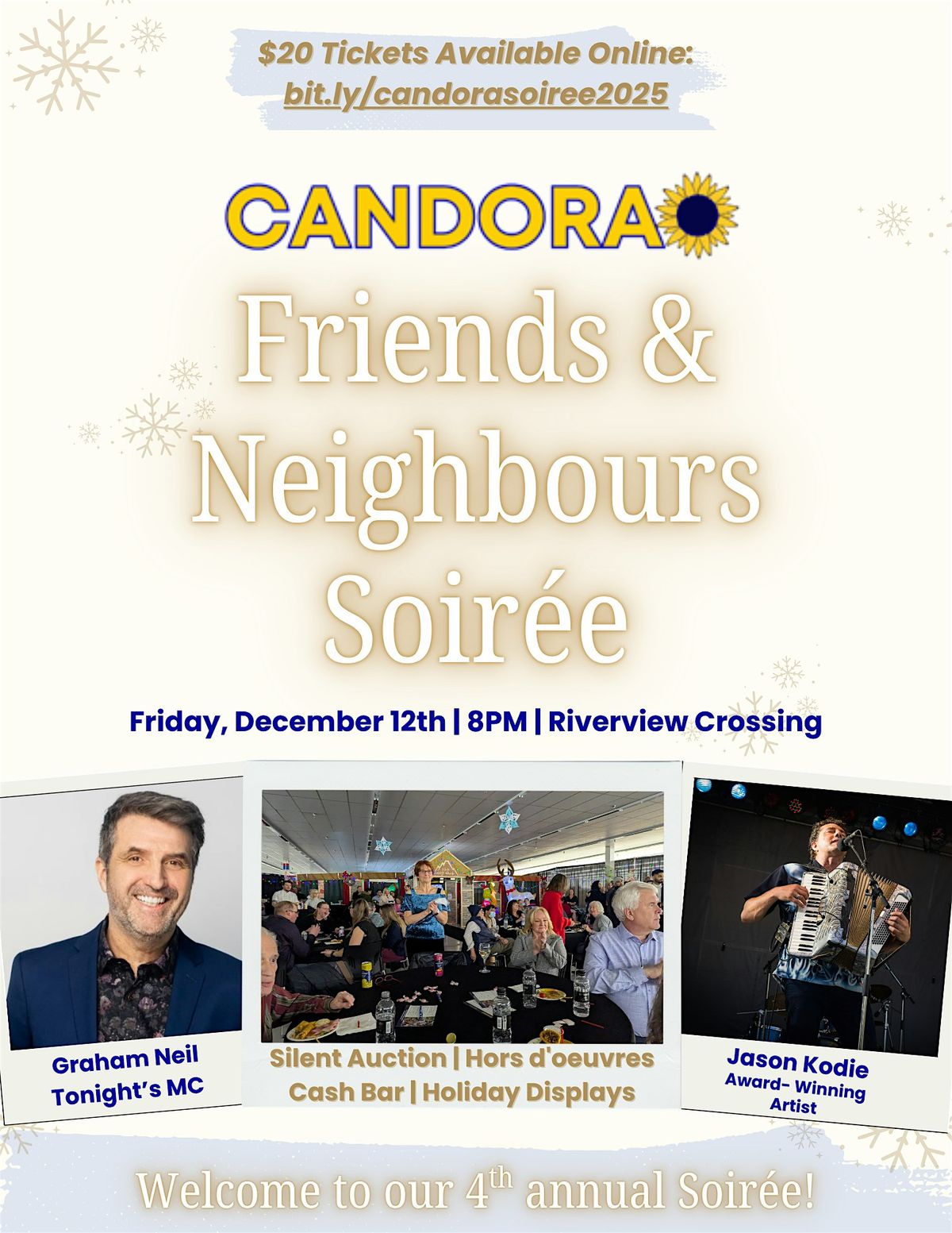 CANDORA Friends & Neighbours Soirée, 12 December | Event in Edmonton | AllEvents