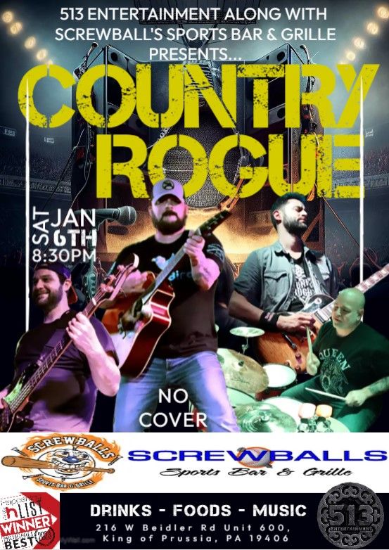 Country Rogue at Screwballs Sports Bar & Grille, Screwballs Sports Bar
