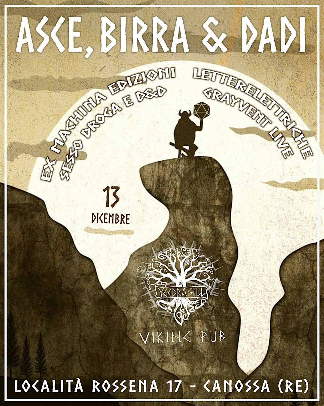 Asce, Birra e Dadi, 13 December | Event in Rossena | AllEvents