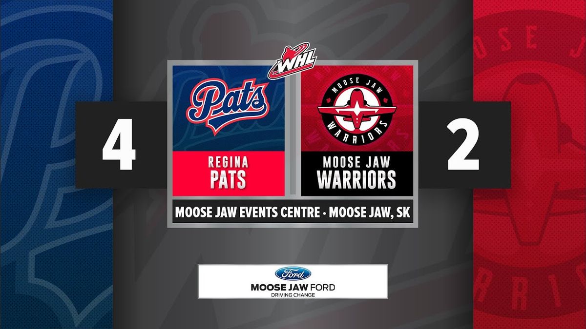 Regina Pats at Moose Jaw Warriors, 15 February | Event in Moose Jaw | AllEvents