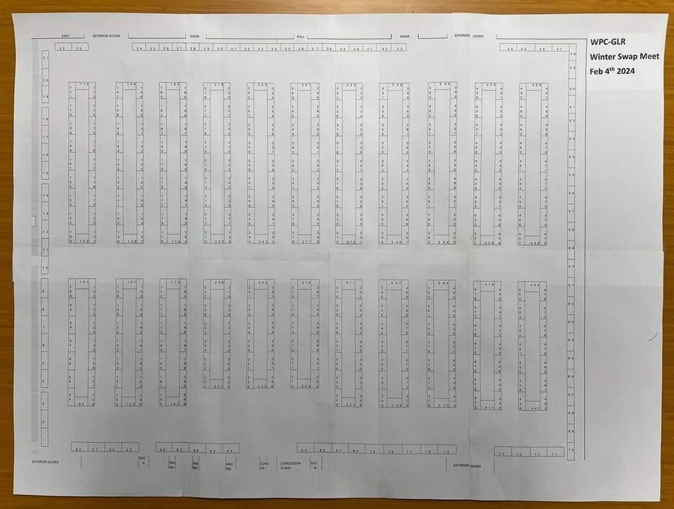 WPCGLR SWAP MEET, Community College, Warren, 4 February 2024