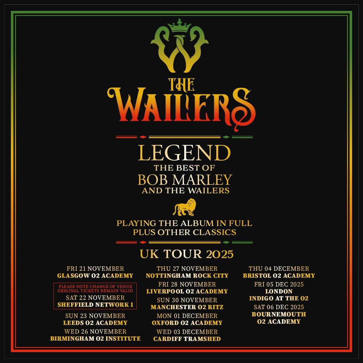 The Wailers | Network, 22 November | Event in Sheffield | AllEvents