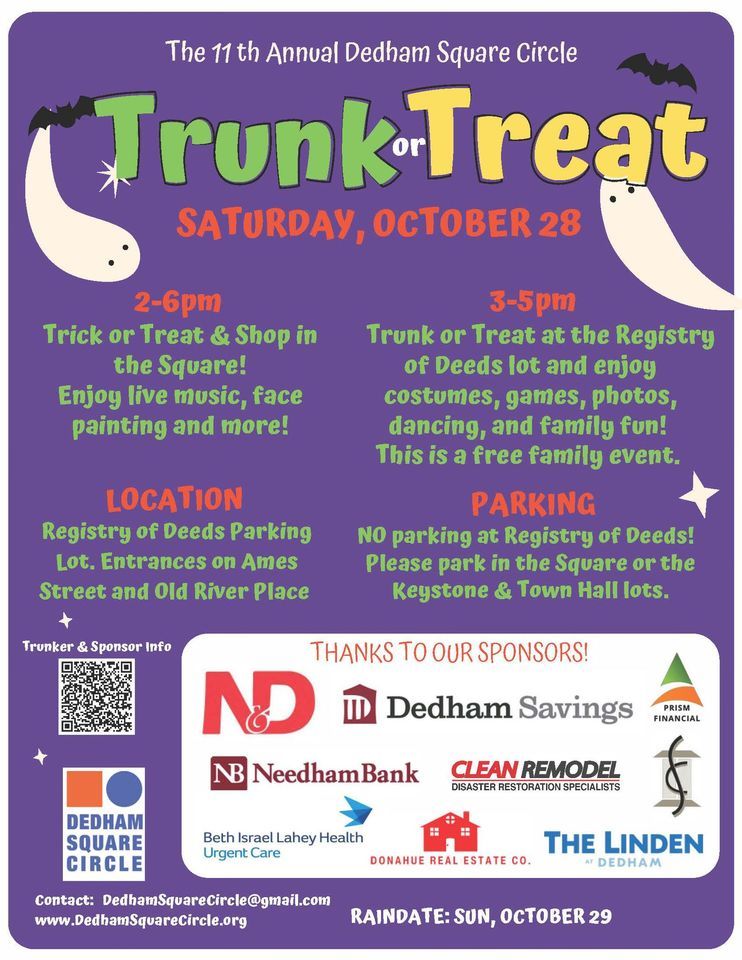 Trunk or Treat, Dedham, MA, Norfolk County Registry of Deeds, Dedham