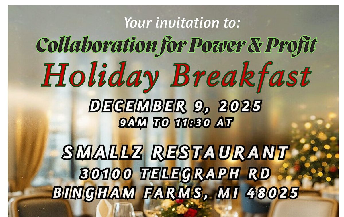 Business Holiday Breakfast - "Collaboration for Power & Profit", 9 December | Event in Franklin