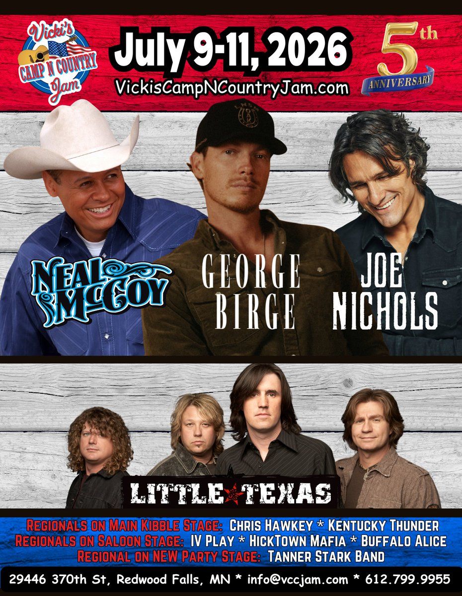 Vicki's Camp N Country Jam: Joe Nichols & George Birge - 3 Day Pass, 8 July | Event in Redwood Falls | AllEvents