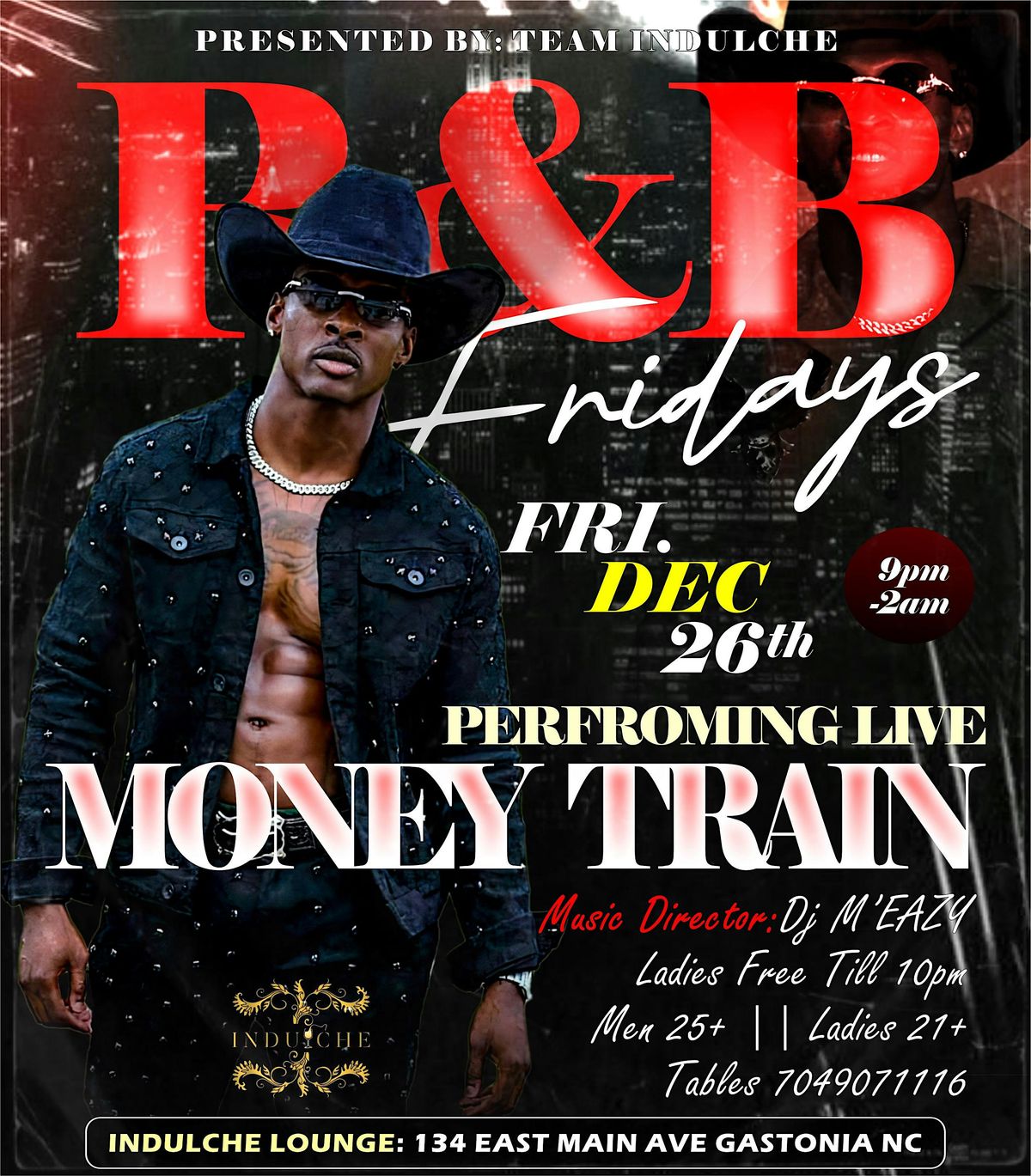 R&B Fridays w/ Money Train performing live, 26 December | Event in Gastonia | AllEvents