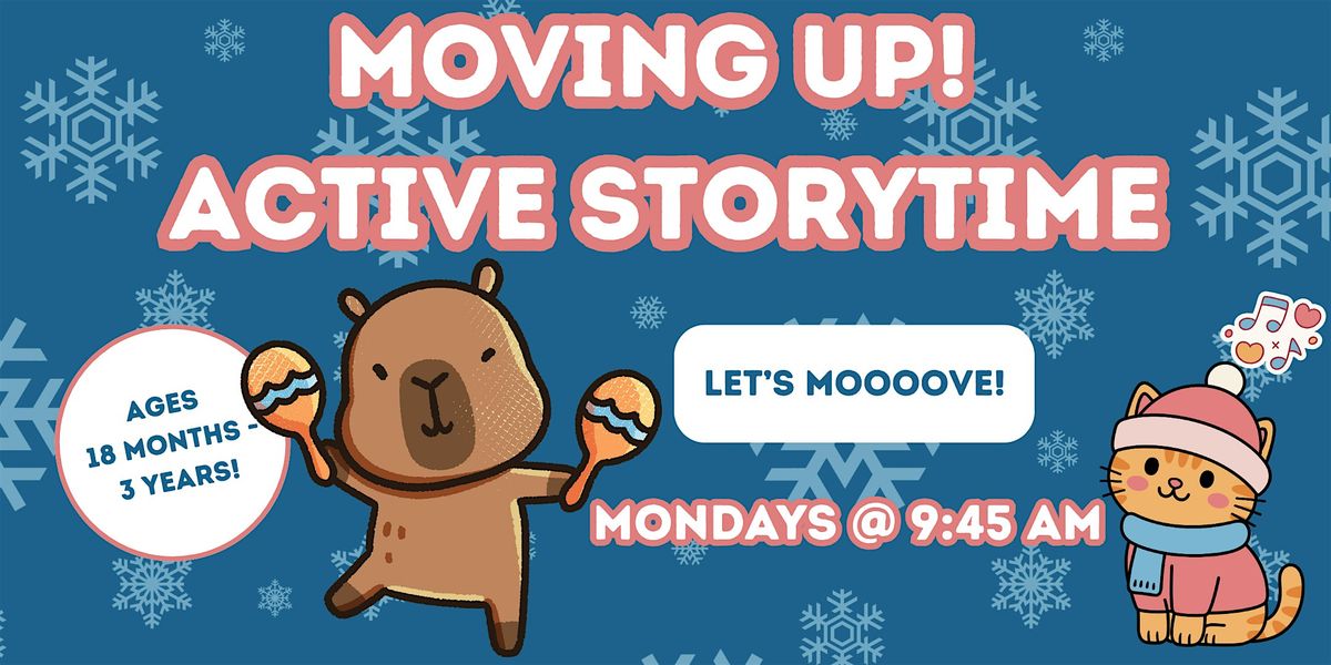 Moving Up Active Storytime (Ages 18 mos-3 yrs) @ Library Meeting Room, 8 December | Event in Denville | AllEvents