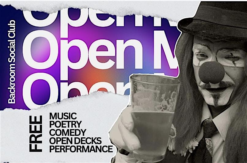 Open Mic Night: Hosted by Carbuncle the Clown, 4 December | Event in Springdale | AllEvents