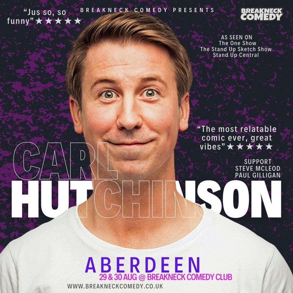 Carl Hutchinson, 29 August | Event in Aberdeen | AllEvents