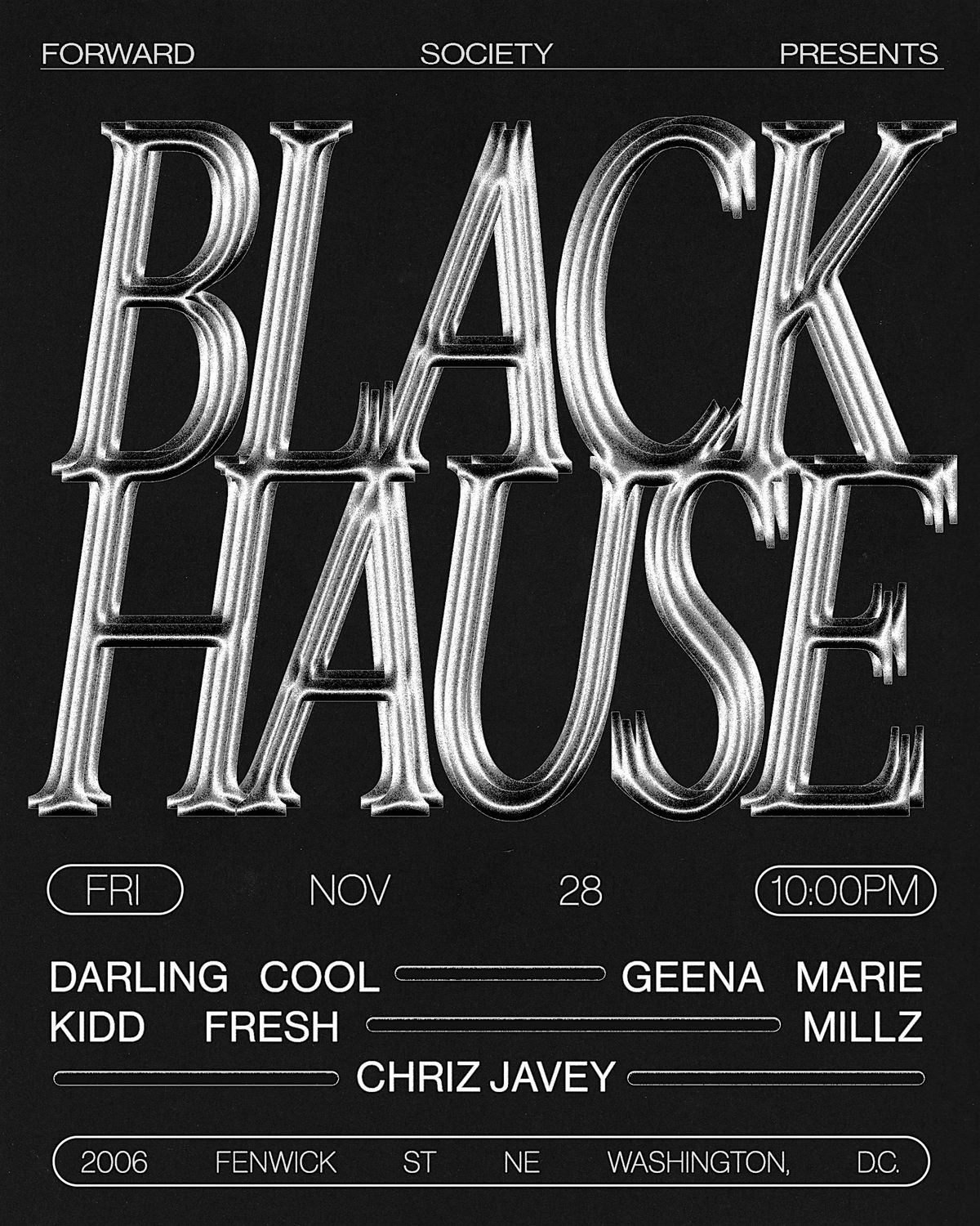'BLACK HAUSE' DC Black Friday NOV 28th | PRESENTED BY FORWARD SOCIETY | Event in Washington | AllEvents