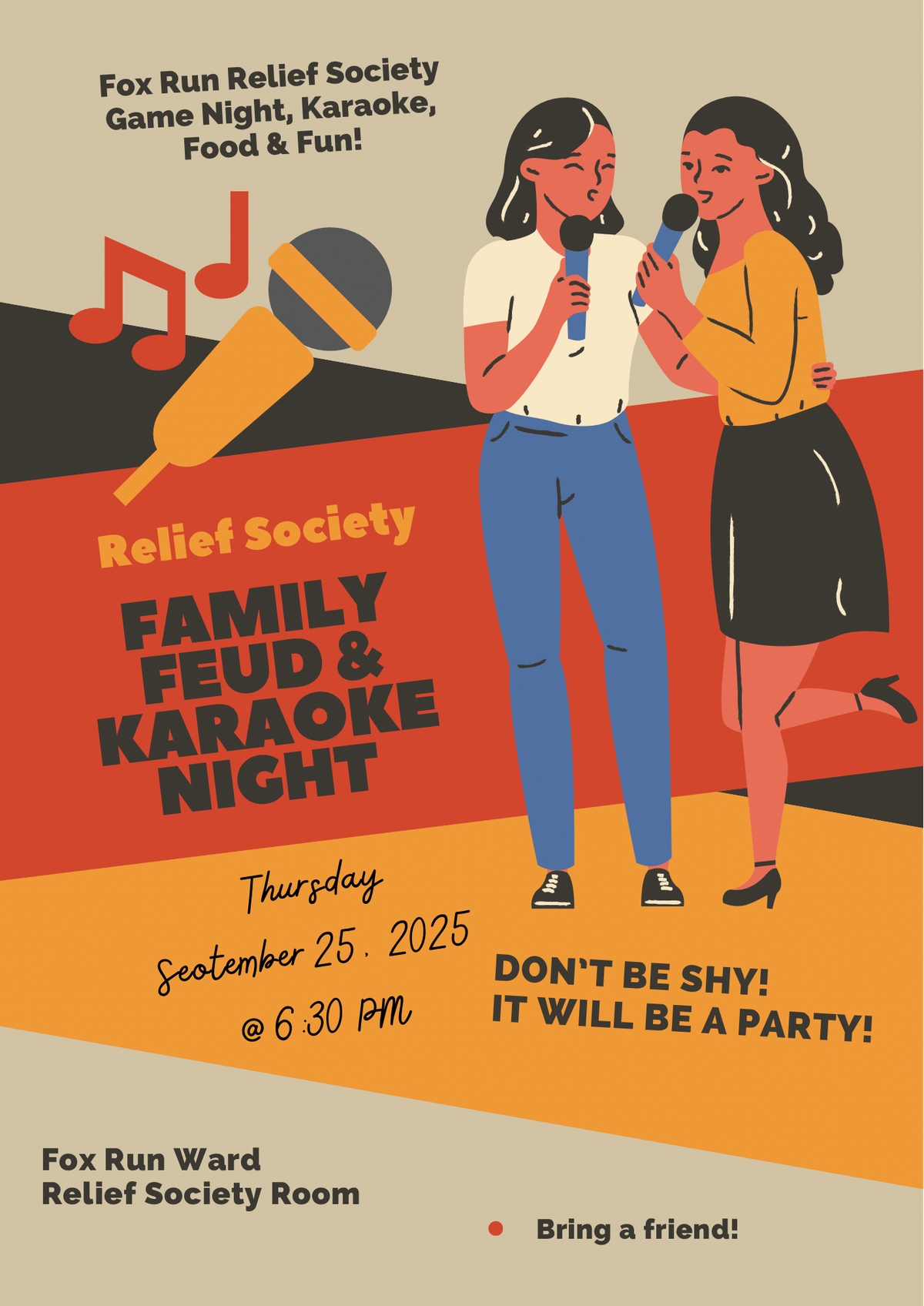 Fox Run Ward Relief Society Activity, 25 September | Event in Pensacola | AllEvents