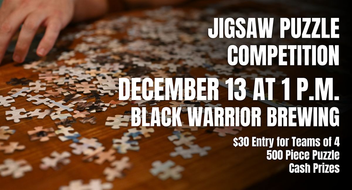 Jigsaw Puzzle Competition at Black Warrior Brewing, 13 December | Event in Tuscaloosa | AllEvents
