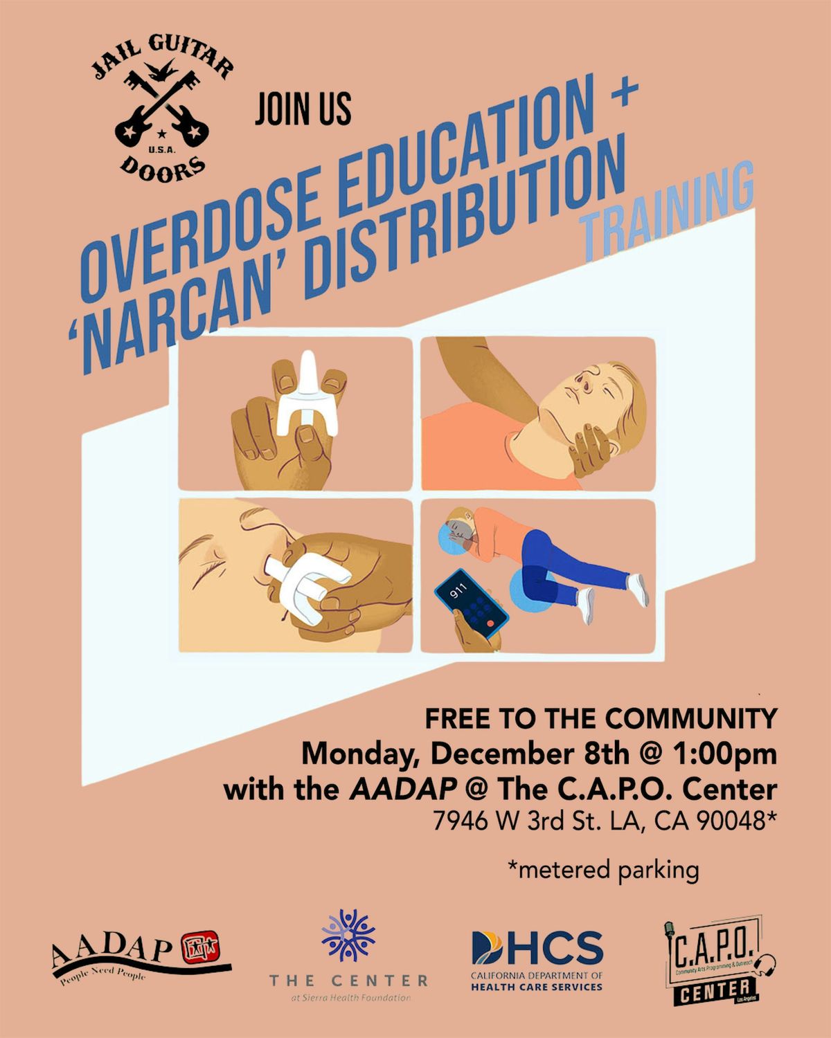 Copy of FREE Overdose Education + 'Narcan' Distribution Training, 8 December | Event in Los Angeles | AllEvents