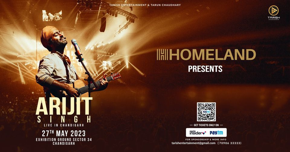 Homeland Presents Arijit Singh Live in Chandigarh , Exibition Ground