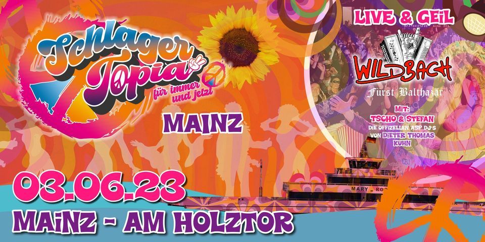 Schlagertopia Partyschiff Mainz 2023 "Open Air", 3 June | Event in Mainz | AllEvents.in
