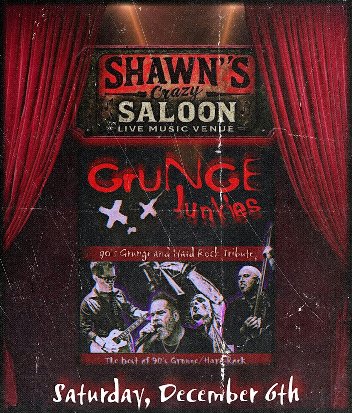 Grunge Junkies, 6 December | Event in North Arlington | AllEvents