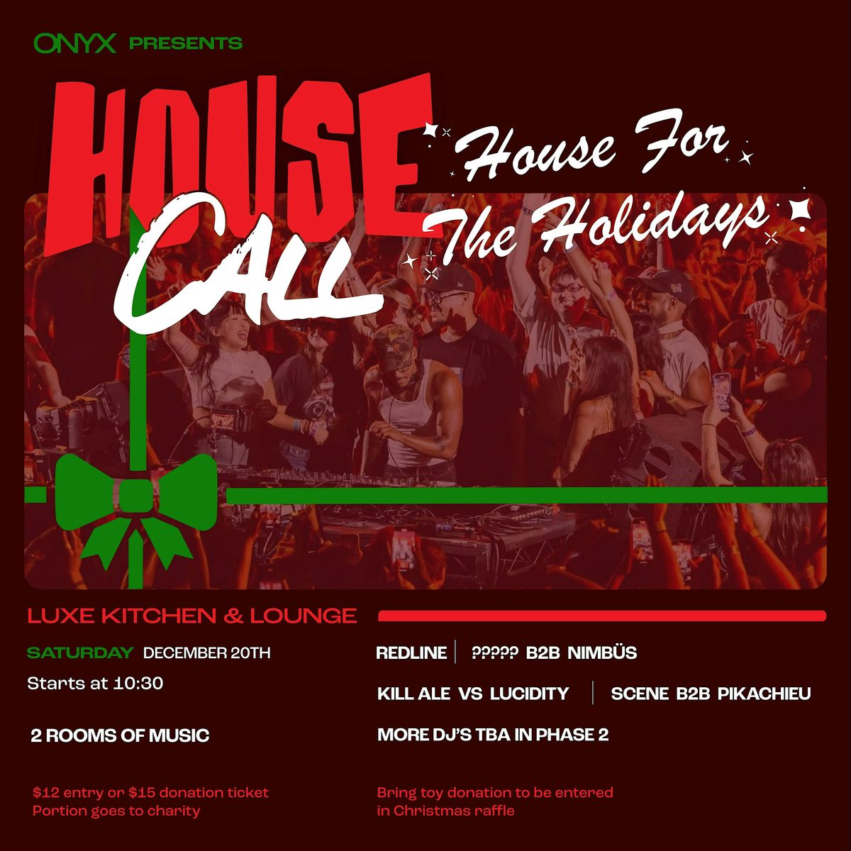 Onyx Presents House Call: House for the Holidays, 20 December | Event in Cleveland | AllEvents