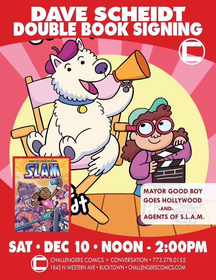 Dave Scheidt Double Book Signing CHALLENGERS Comics Conversation dave-scheidt-double-book-signing-challengers-comics-conversation