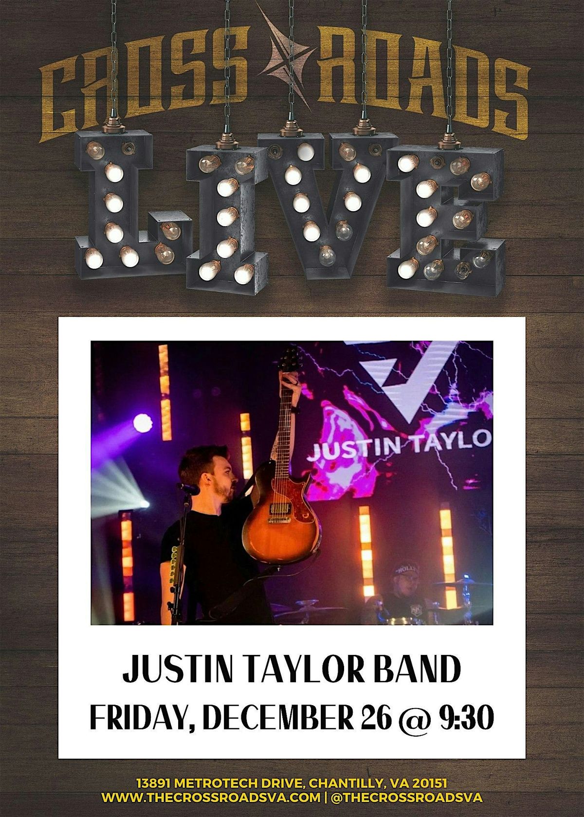 Crossroads Live Presents: Justin Taylor, 26 December | Event in Chantilly | AllEvents