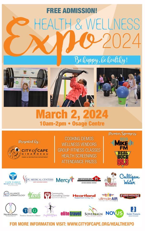 Health & Wellness Expo 2024 Cape Parks, 1625 N Kingshighway, Cape